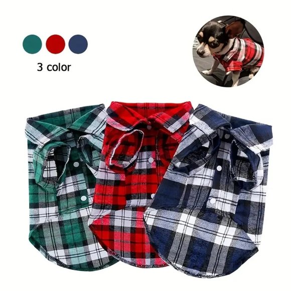 NWT Dog/Cat Flannel Jackets - Picture 2 of 8